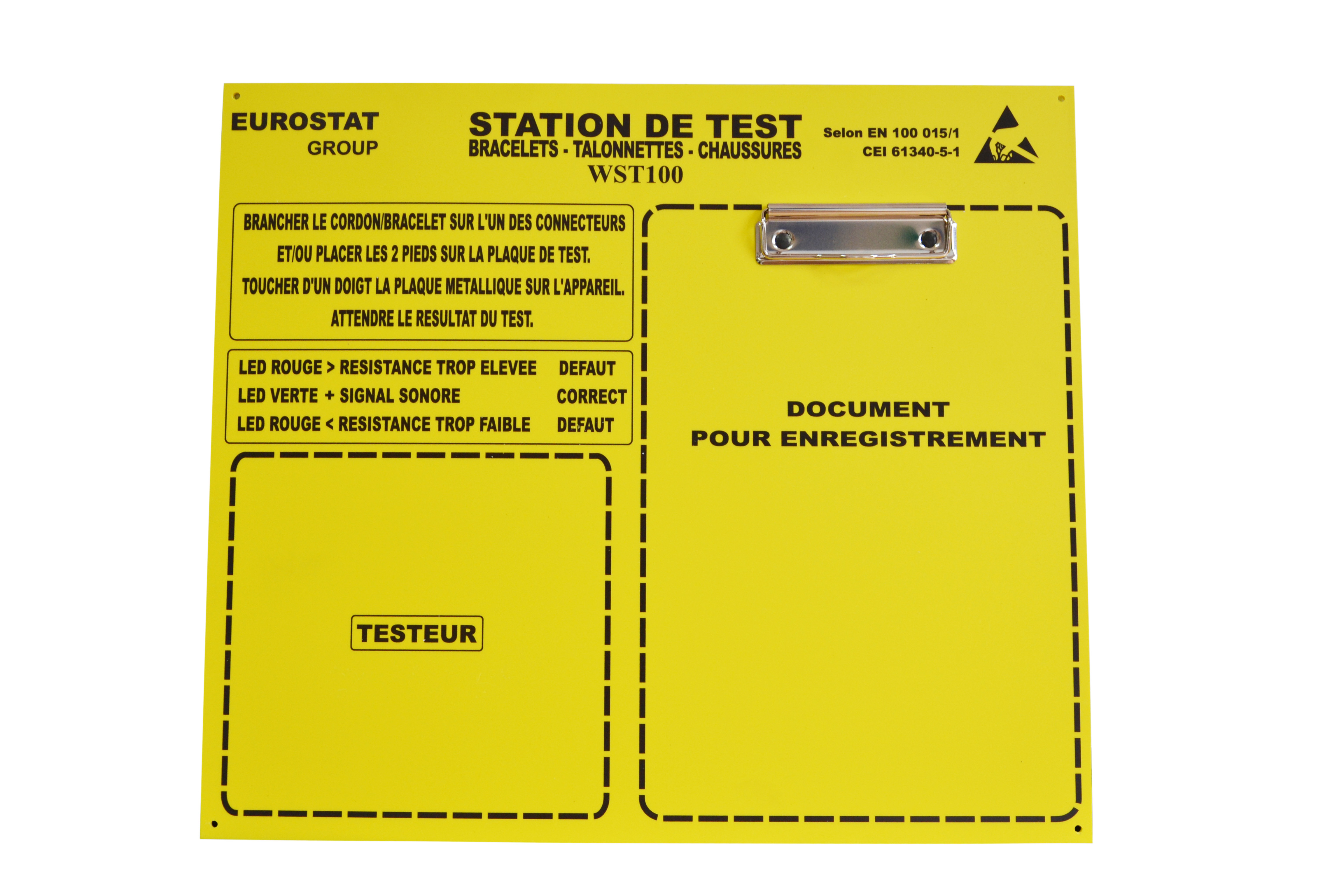 EUROSTAT Wrist & Foot Wall Sign & Bracket
