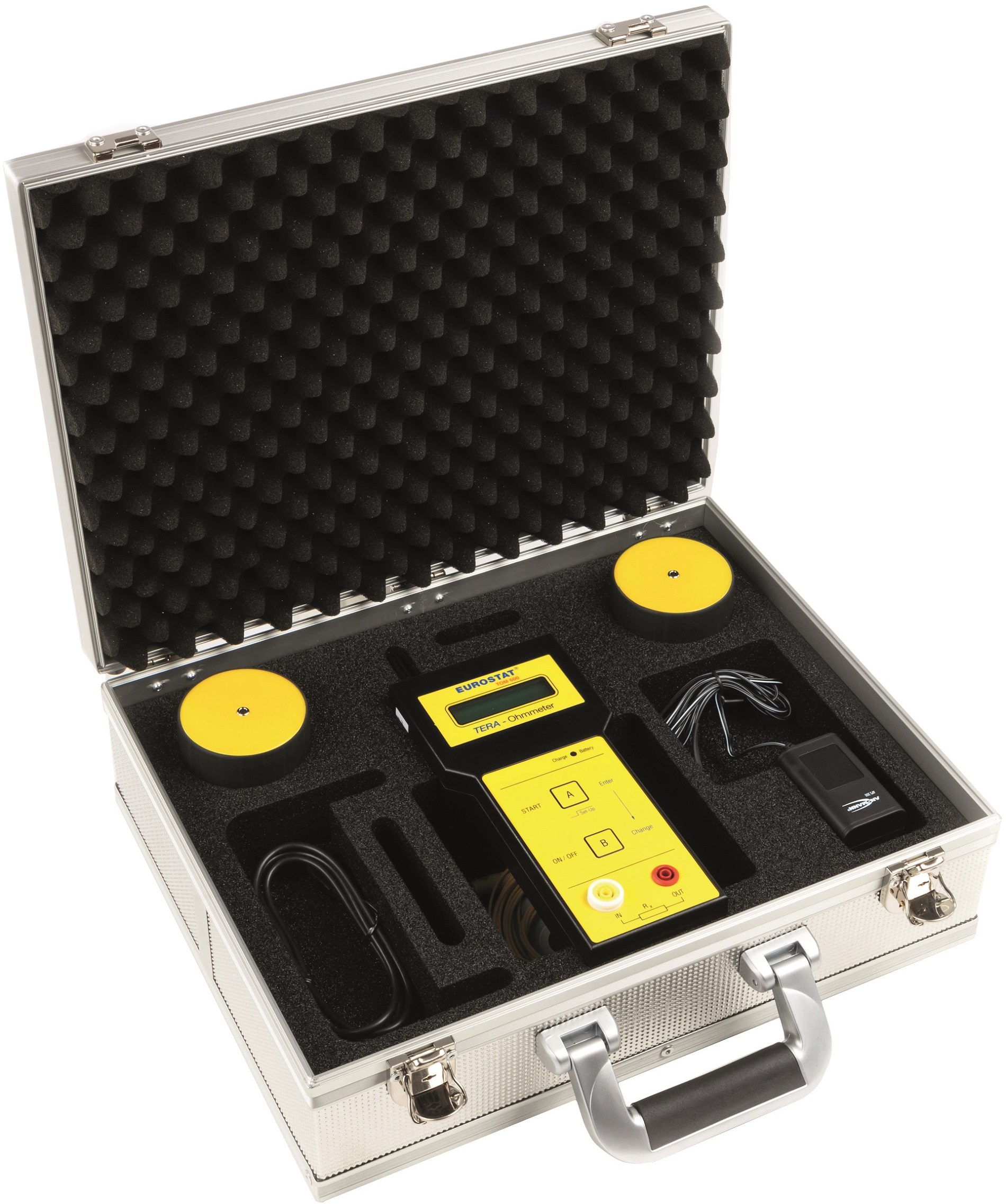 EUROSTAT Handheld Ohmmeter, 20 kΩ, Resistance, Temperature