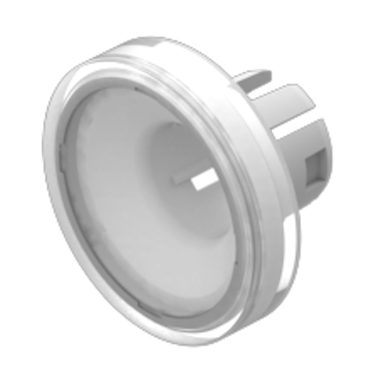 EAO Indicator Lens Round Style, White, 15.8 mm diameter