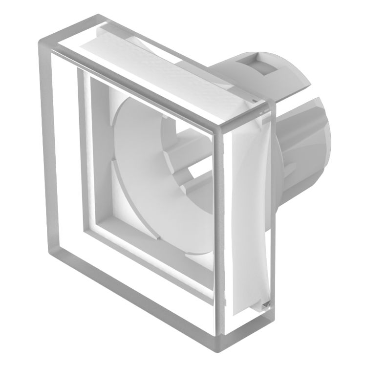 EAO Indicator Lens Square Style, White, 20 mm Long