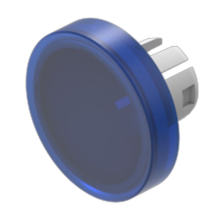 EAO Indicator Lens Round Style, Blue, 15.8 mm diameter