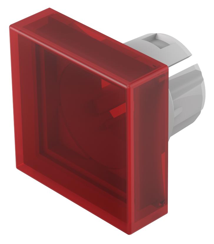 EAO Indicator Lens Flat Style, Red, 20 mm Long