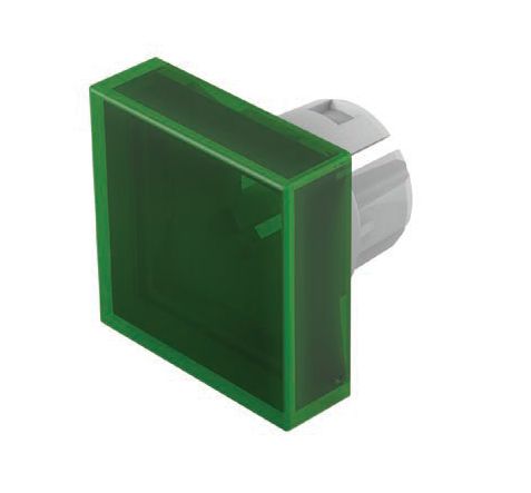 EAO Indicator Lens Flat Style, Green, 20 mm Long