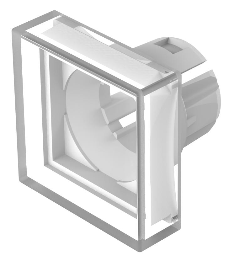 EAO Indicator Lens Flat Style, Clear, 20 mm Long