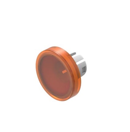 EAO Indicator Lens Flat Style, Orange, 19.7 mm diameter
