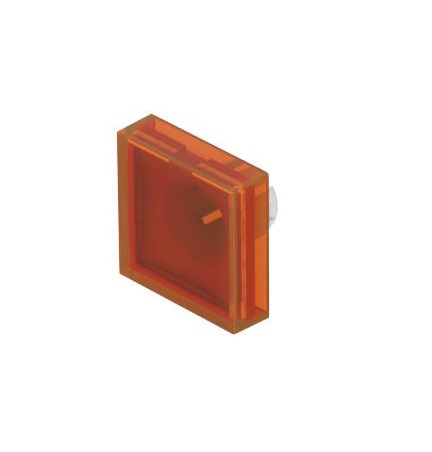 EAO Indicator Lens Flat Style, Orange, 18 mm Long