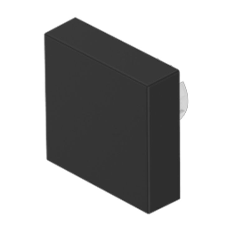 EAO Indicator Lens Square Style, Black, 18 mm Long