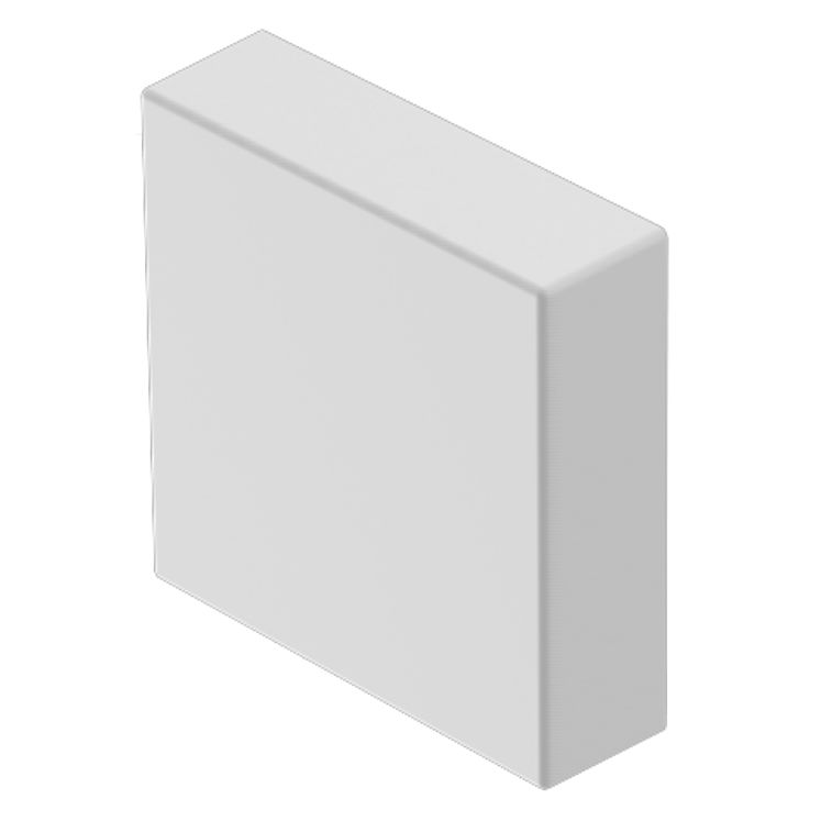 EAO Indicator Lens Square Style, White, 18 mm Long