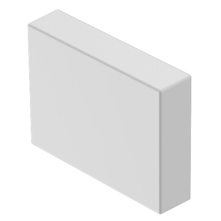 EAO Indicator Lens Rectangular Style, White, 24 mm Long