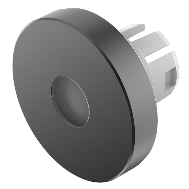 EAO Indicator Lens Round Style, Black, 19.7 mm diameter