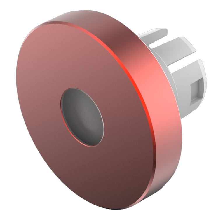 EAO Indicator Lens Round Style, Red, 19.7 mm diameter