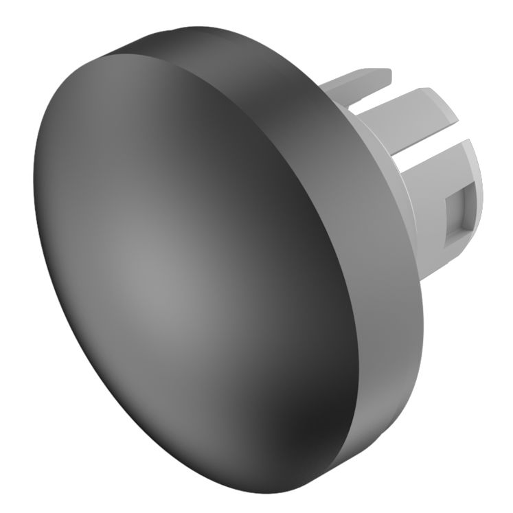 EAO Indicator Lens Round Style, Black, 19.7 mm diameter
