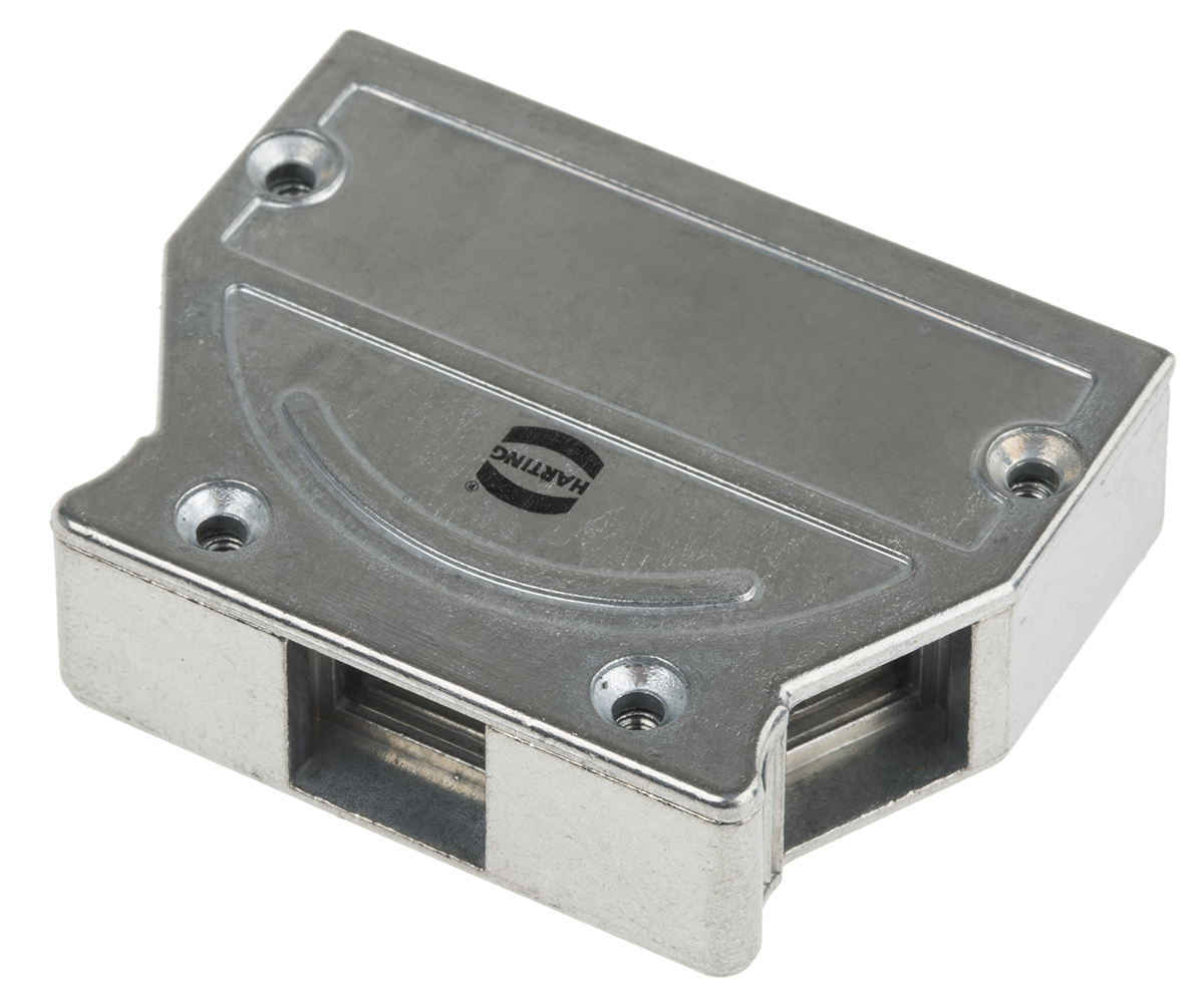 HARTING Metal Angled, Straight D-Sub Backshell, 25 Way Strain Relief