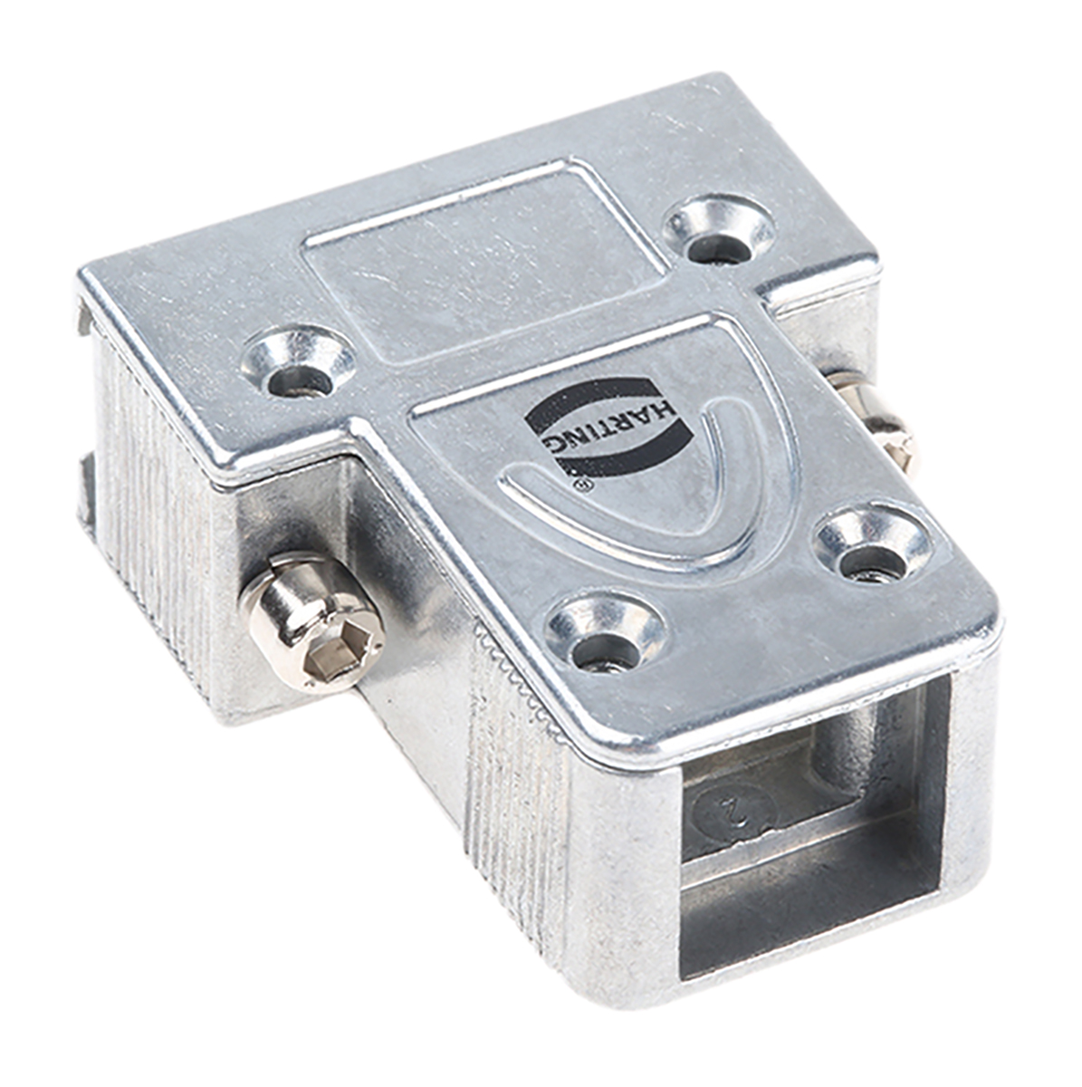 61030011010 HARTING D-Sub Series Metal Straight D-Sub Backshell, 9 Way Strain Relief