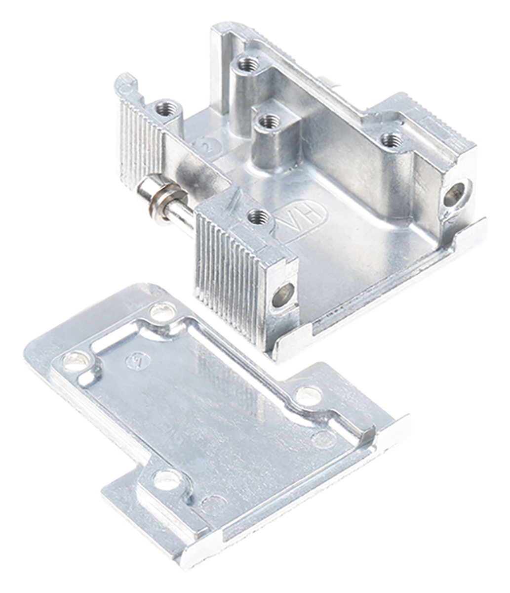 61030011010 HARTING D-Sub Series Metal Straight D-Sub Backshell, 9 Way Strain Relief