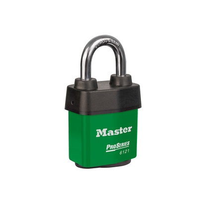 Master Lock Key Laminated Steel, Hardened Boron Alloy Padlock Weatherproof, 8 mm Shackle, 54 mm Body