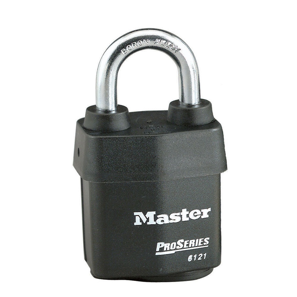 Master Lock Padlock Steel Padlock Weatherproof Keyed Alike, 8 mm Shackle, 54 mm Body