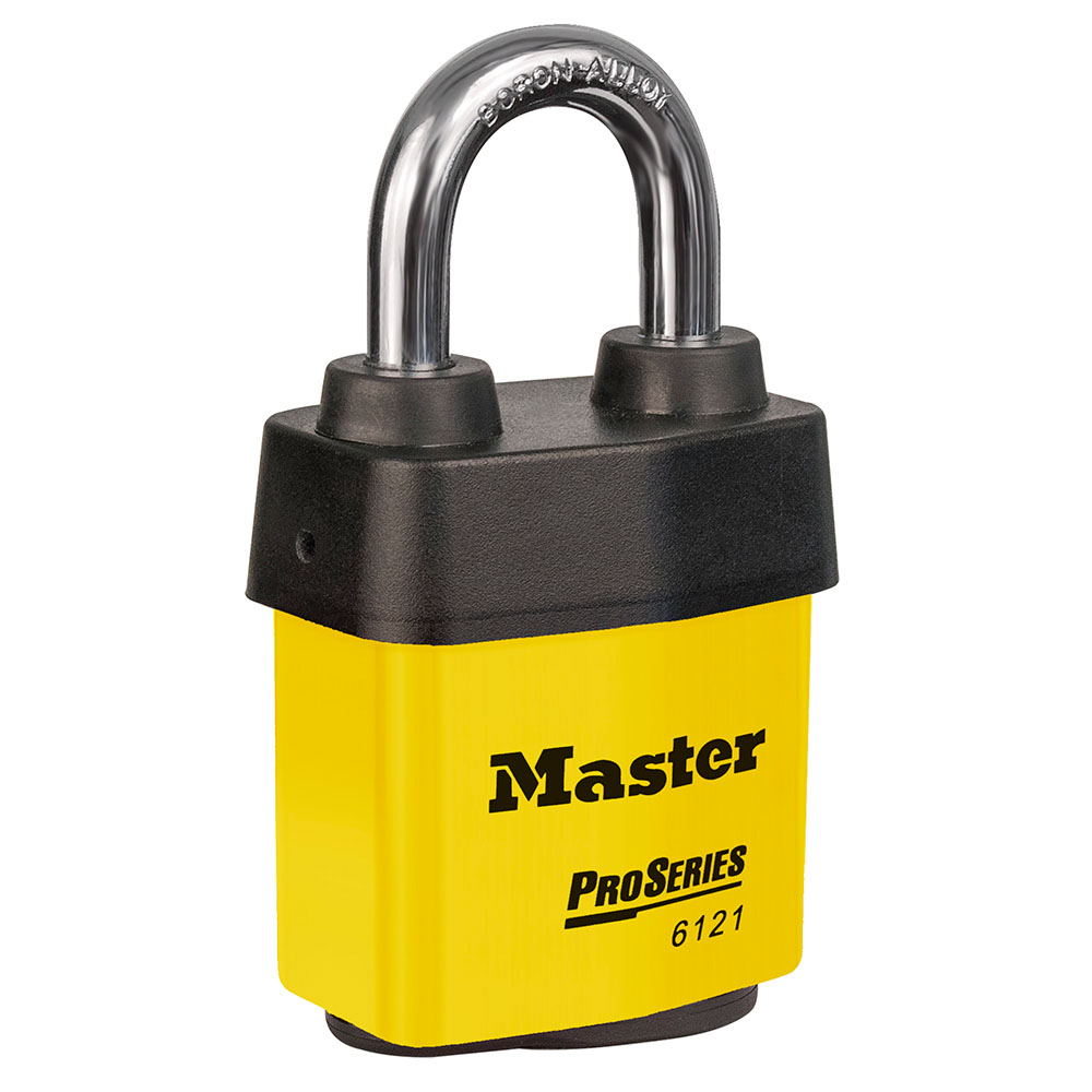 Master Lock Keyed Stainless Steel Padlock Weatherproof, 8 mm Shackle, 54 mm Body