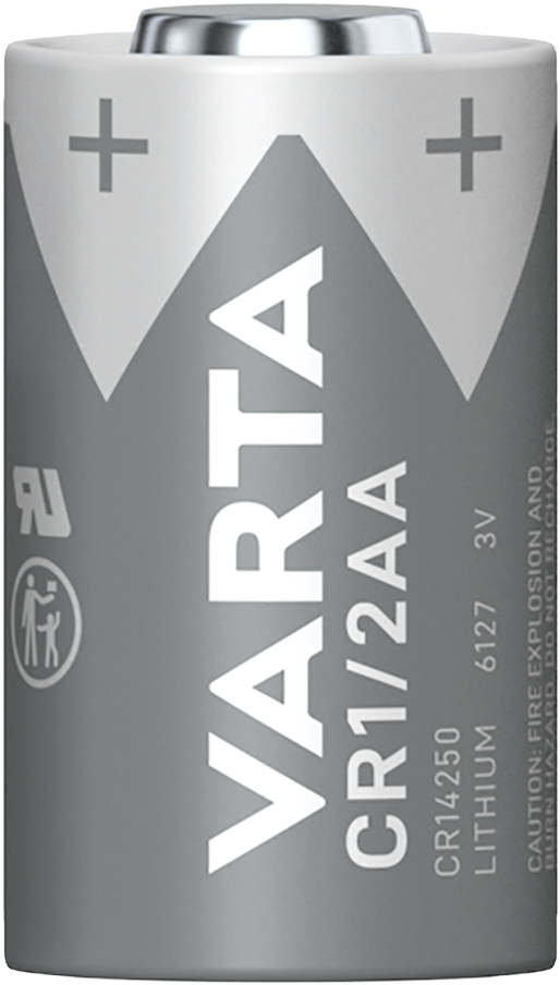 Varta Lithium Manganese Dioxide, Organic Electrolyte 3 V, CR1 CR14250 Speciality Size Non-Rechargeable Battery, 800 mAh,