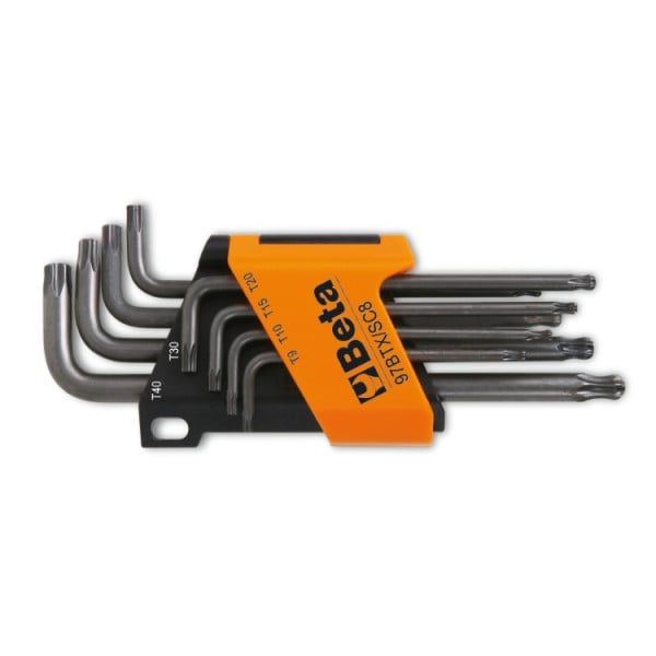 BETA 8-Piece Torx Key Set, 9 → 40 mm Size, Ball Nose Shape
