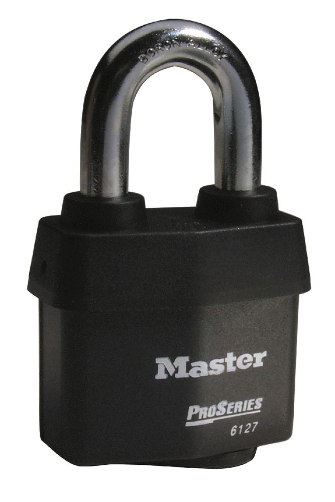 Master Lock Padlock Steel Padlock Weatherproof, 11 mm Shackle, 65 mm Body