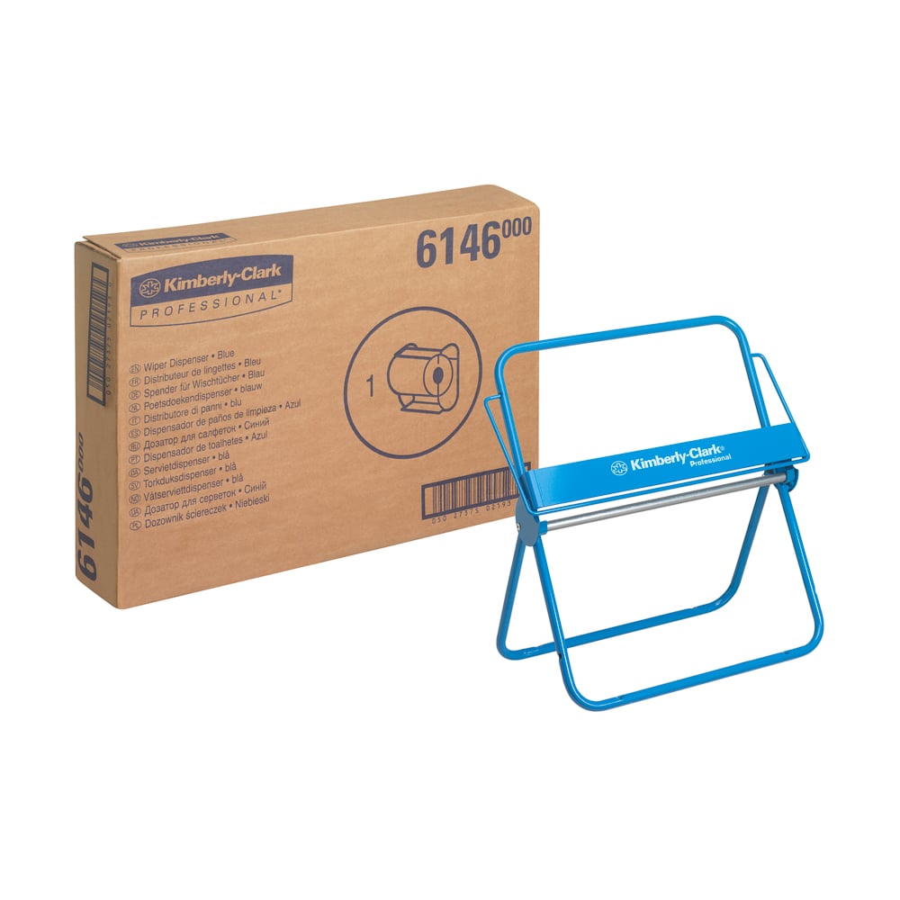 Kimberly Clark Kimberly Clark Wipe Dispenser, Wall Manual Blue, Wall Mounting