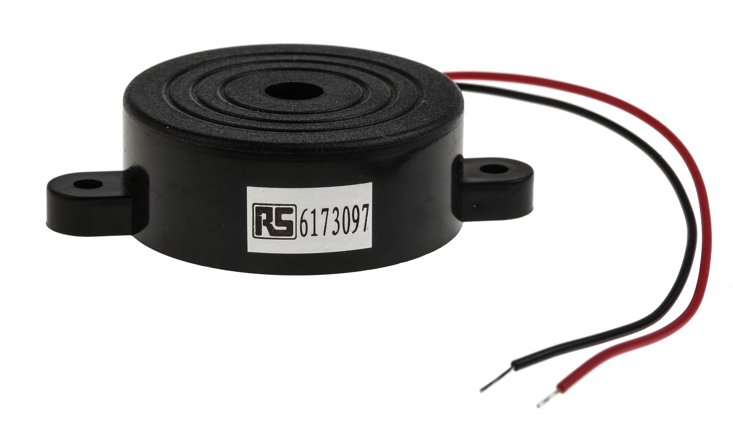 RS PRO 96 dB Panel Mount Continuous Internal 16 mm Piezo Buzzer Component 1.5 V dc Min 20V dc Max