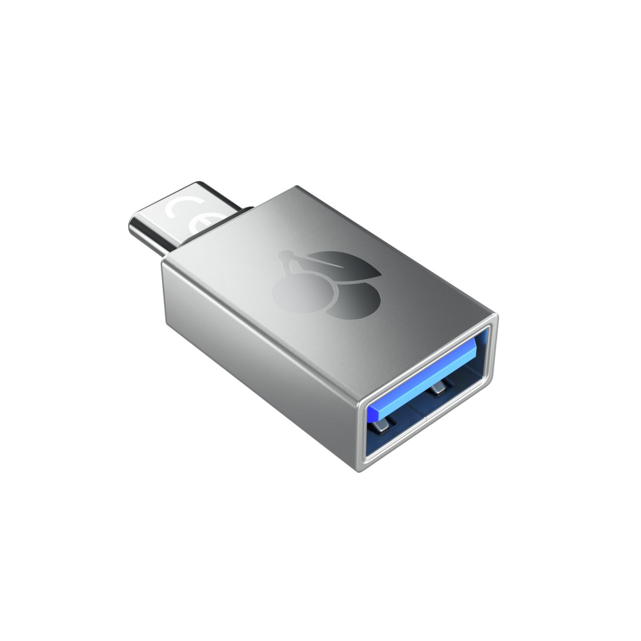 Cherry Straight, Adapter Male/Female- 1 Port Type USB-A/USB-C Adapter USB Adapter