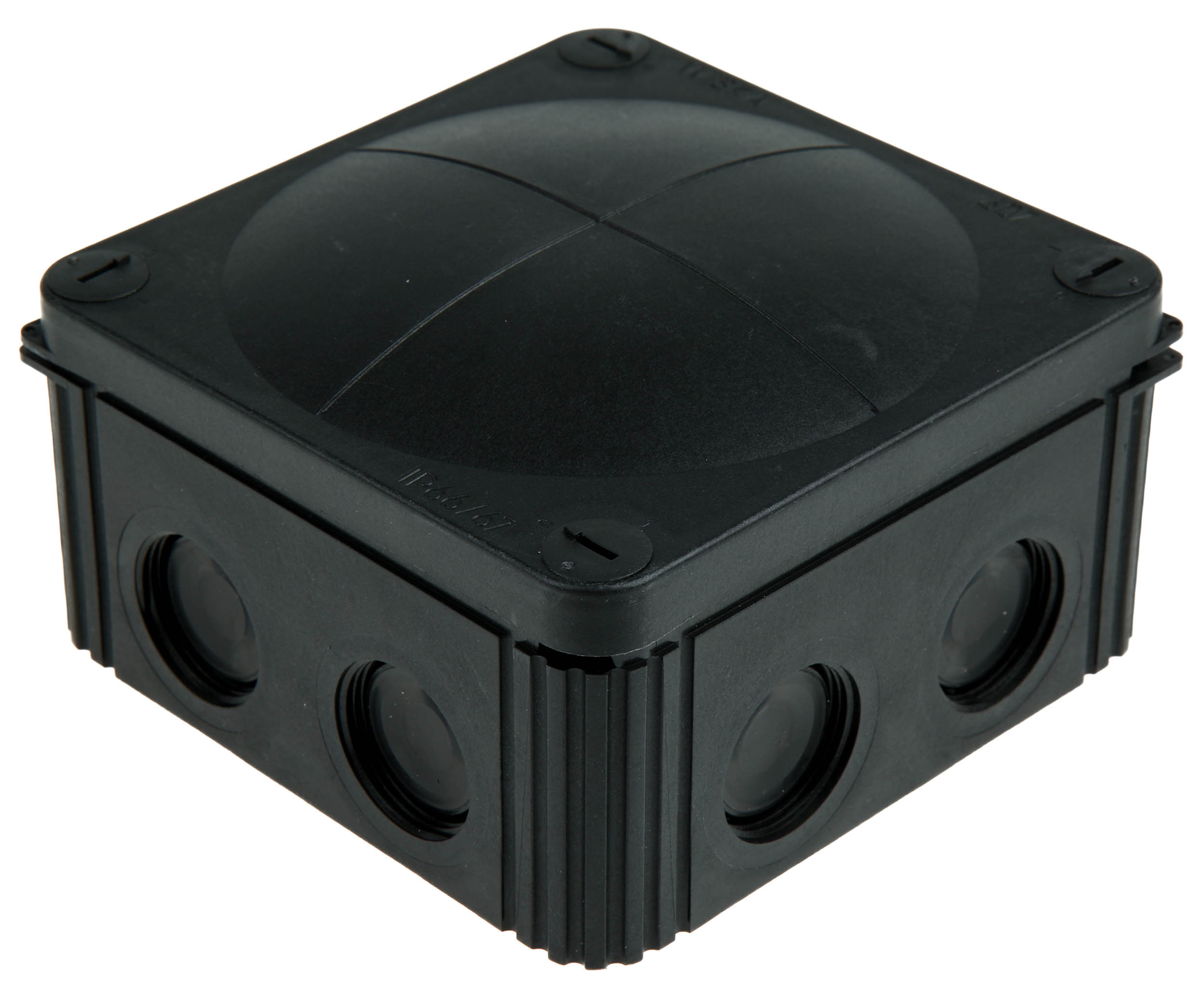 61779 WISKA Black Polypropylene, Reinforced Fibreglass Junction Box, IP67, IP68, IP66