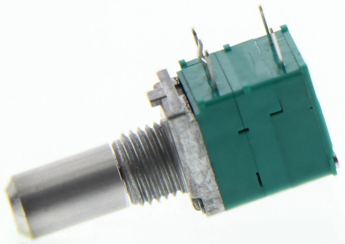 Alps Alpine RK097 20kΩ Rotary Potentiometer 1-Gang Through Hole, RK0971111Z0P