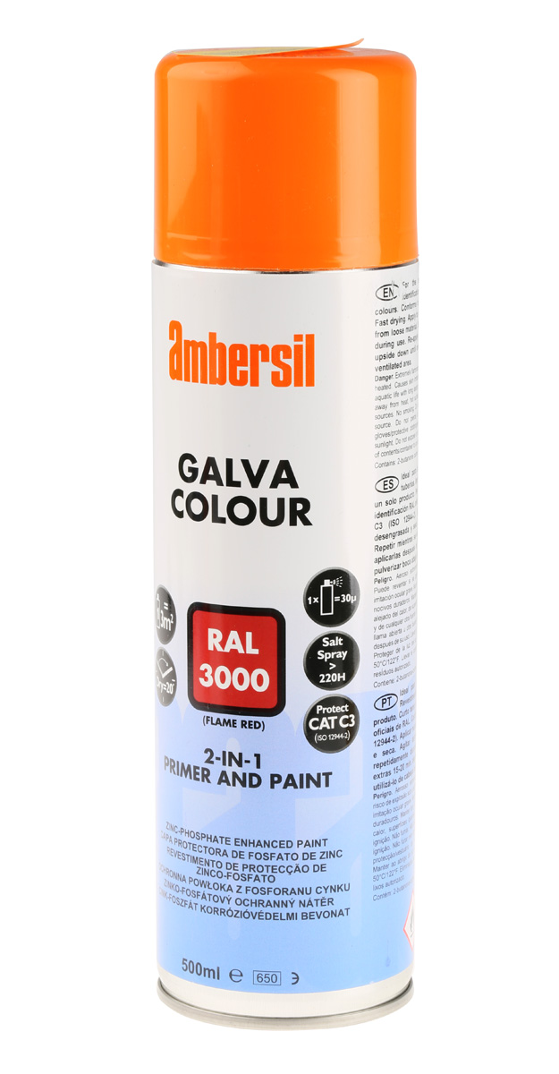 Ambersil 500 ml RAL 3000 Red Satin Spray Paint