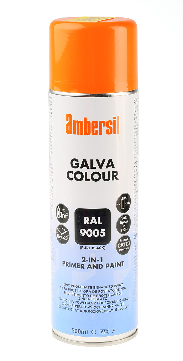 Ambersil 500 ml RAL 9005 Black Satin Spray Paint