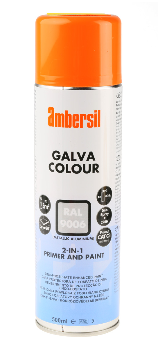 Ambersil 500 ml RAL 9006 Silver Satin Spray Paint