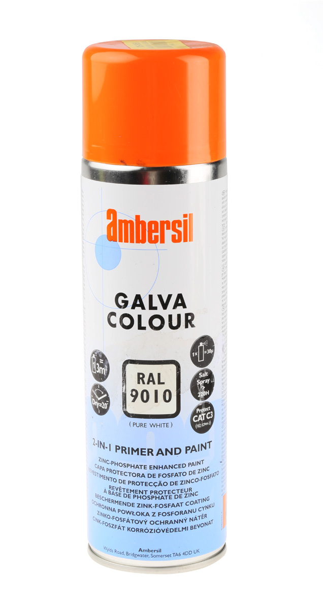 Ambersil 500 ml RAL 9010 White Satin Spray Paint