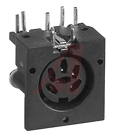 Switchcraft, 61PC 5 Pole Right Angle Standard DIN Connector, 3A, 34V dc, PCB Female