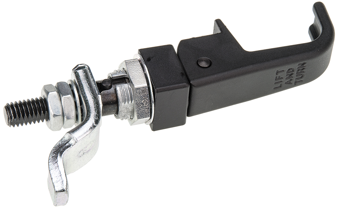 62-10-25 Southco Black Zinc Locking Handle, Compression Latch