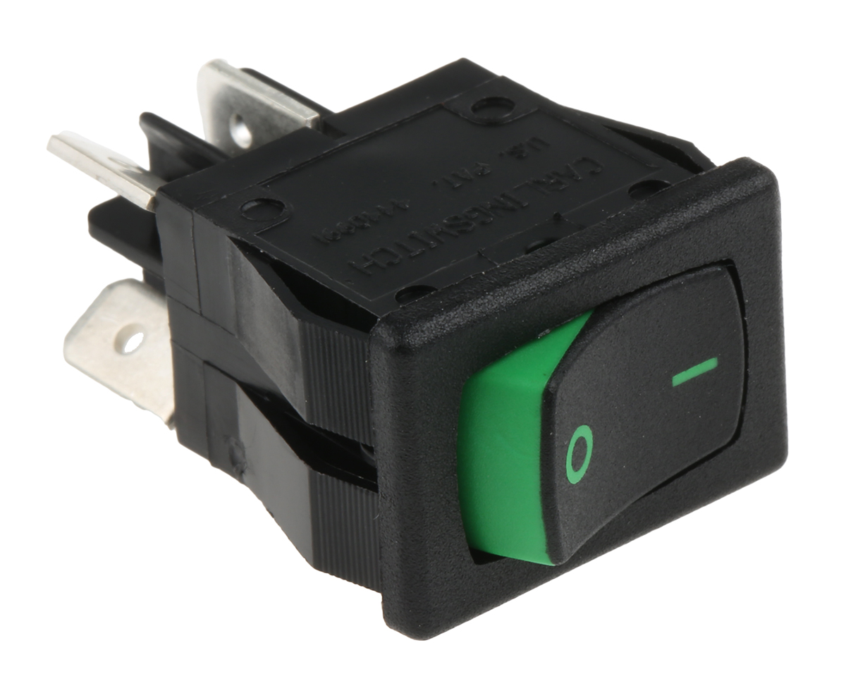 Carlingswitch DPST, On-Off On-None-On Rocker Switch Panel
