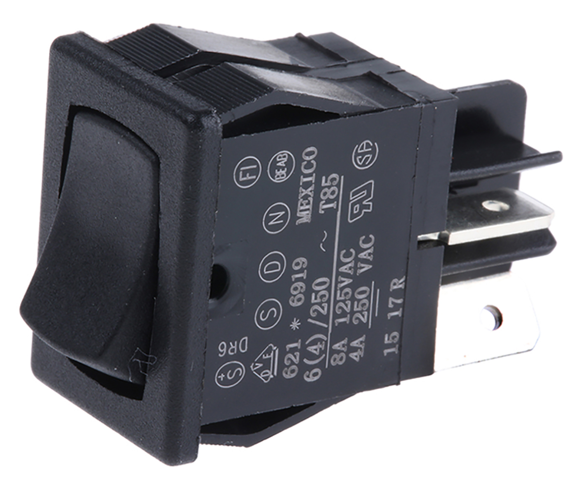 Carlingswitch SPST, On-Off On-None-Off Rocker Switch Panel
