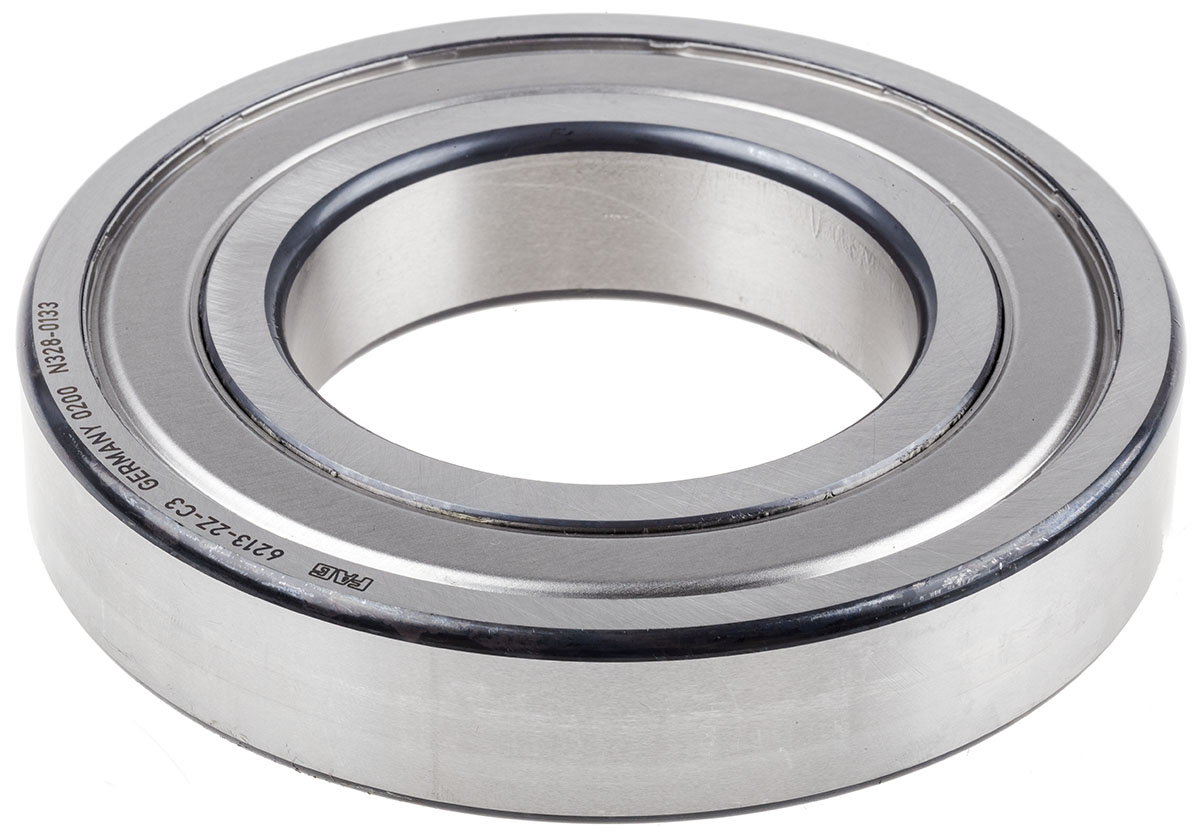 FAG 6213-2Z-C3 1 Row Ball Bearing - 65 mm ID, 120 mm OD