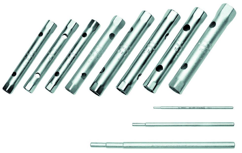 Gedore 8-Piece Socket & Wrench Set, 26 R, 6x7, 8x9, 10x11, 12x13, 14x15, 16x17, 18x19, 20x22, 26 RS, 1, 2, 3 mm, Medium