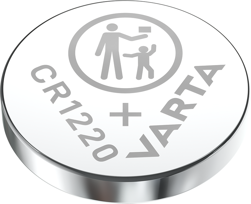 6220101401 Varta CR1220 Coin Battery, 3 V, 12.5 mm Diameter
