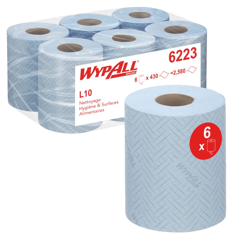 WYPALL WypAll Roll Paper Towel, 380 x 183 mm, 1 Ply, 2580 Sheets