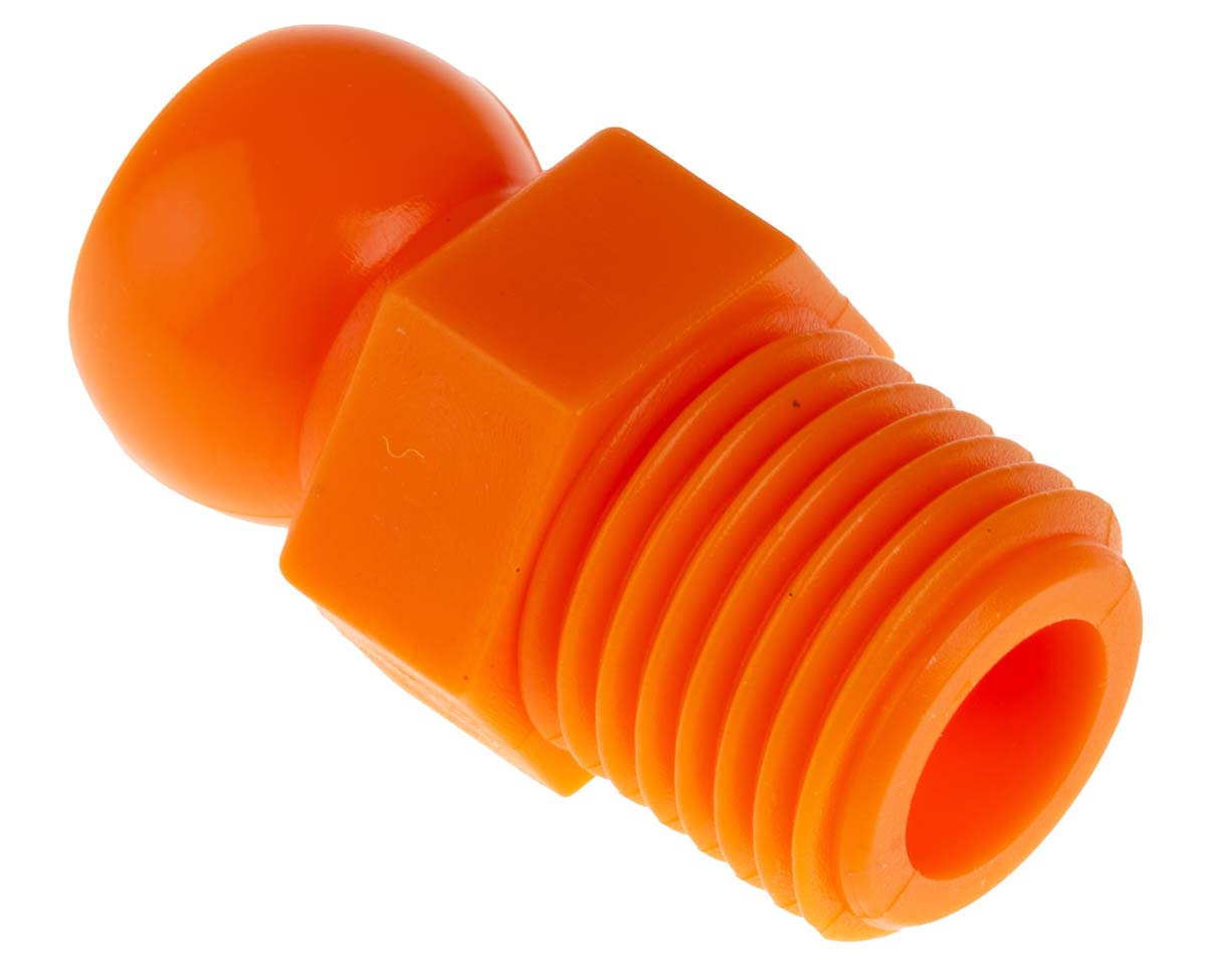 RS PRO Acetal Copolymer Threaded Flexible Coolant Hose Flared Nozzle