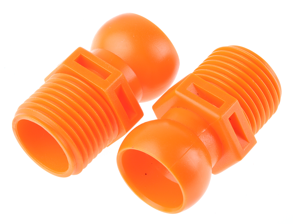 RS PRO Acetal Copolymer Threaded Flexible Coolant Hose Flared Nozzle