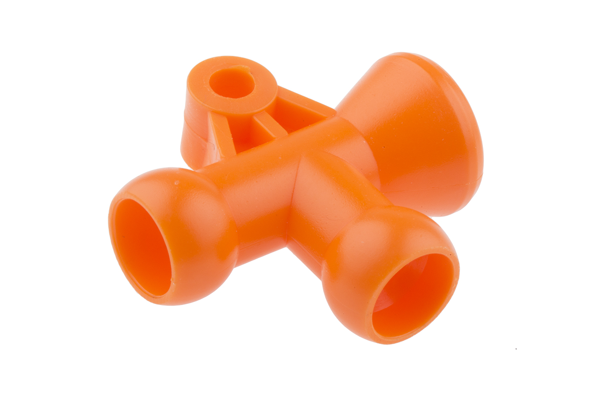 RS PRO Acetal Copolymer Push-in Flexible Coolant Hose T-Fitting