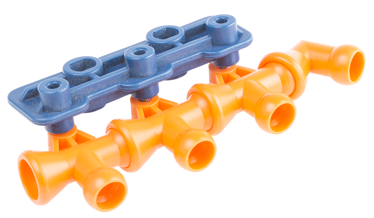 RS PRO Acetal Copolymer Push-in Flexible Coolant Hose 3-Way Manifold