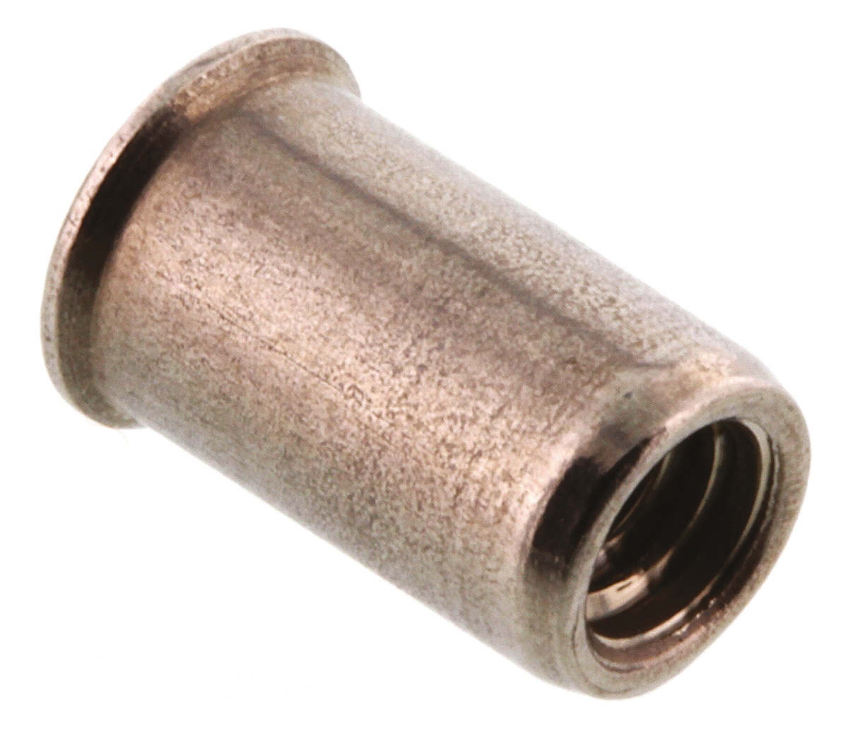 623-5555 POP Galvanised, Clear Passivated Stainless Steel Threaded Insert, 7 mm diameter 6 mm 10 mm