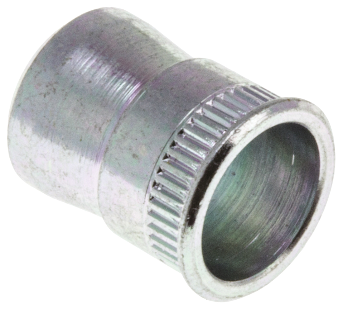 623-5612 POP Passivated Zinc Plated Stainless Steel Threaded Insert, 7.77 mm diameter 7 mm 9.4 mm