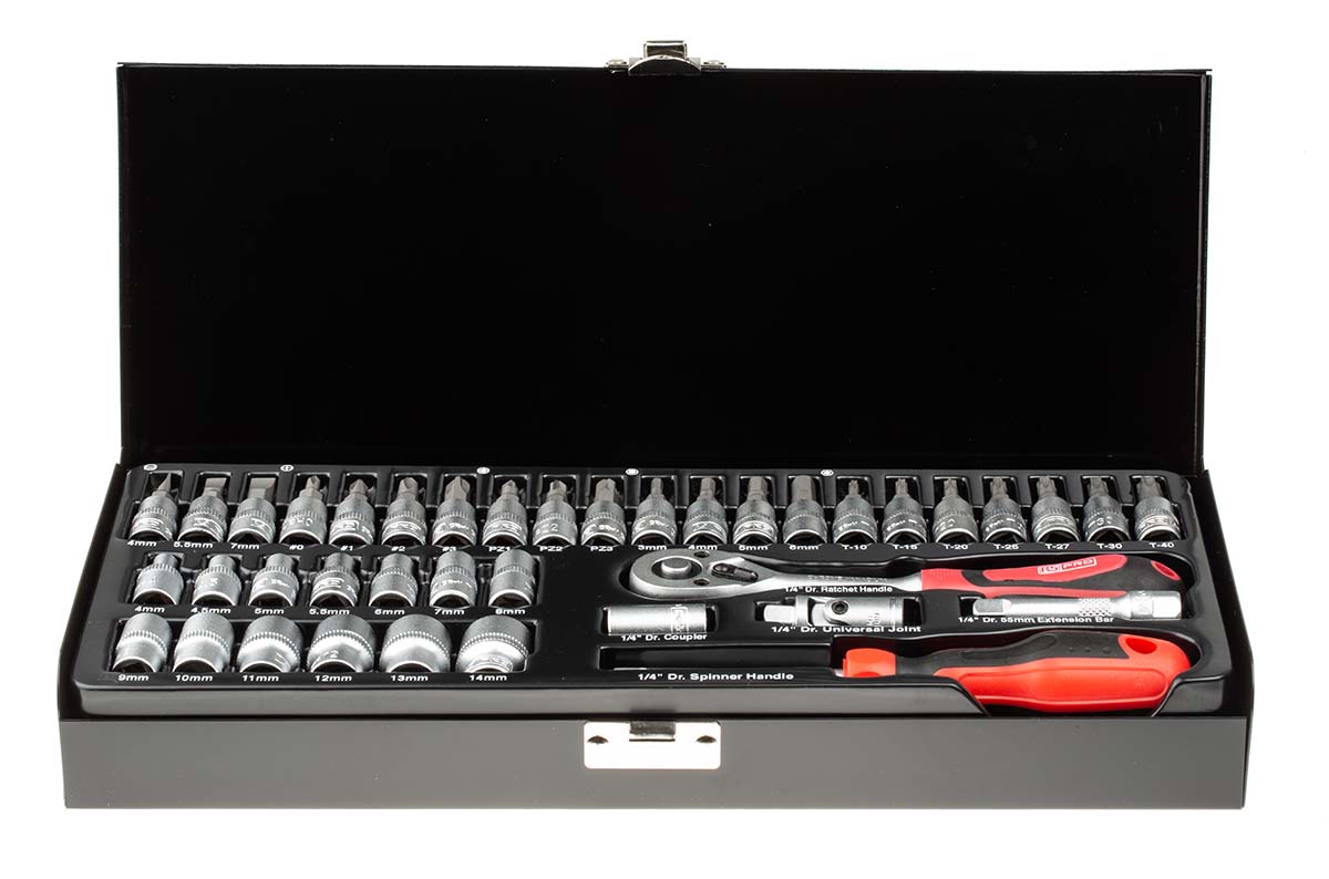 RS PRO 39-Piece 1/4 in Standard Socket Set