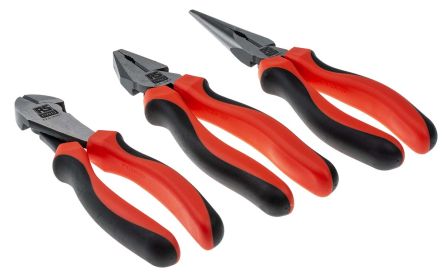 RS PRO 3-Piece Leverage Pliers Plier Set